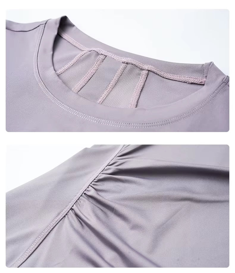 Women Short Sleeve Lightweight Breathable Workout Shirts